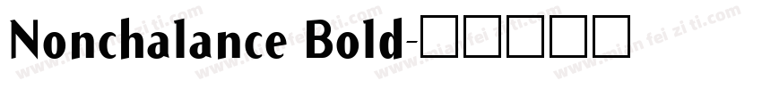 Nonchalance Bold字体转换
